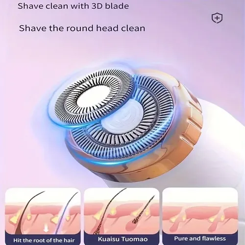 Kit De Depilación Eléctrica 3 En 1 Para Mujer – Recargable P