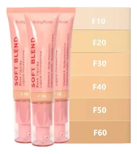 Base De Maquillaje Liquida Matte Soft Blend Ruby Rose