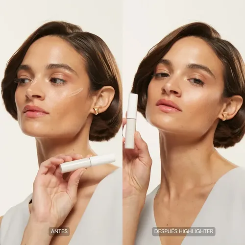 Holista Iluminador Líquido 8 Ml Tono del maquillaje Gold – con Acido Hialurónico, Vitamina E y Aminoácidos