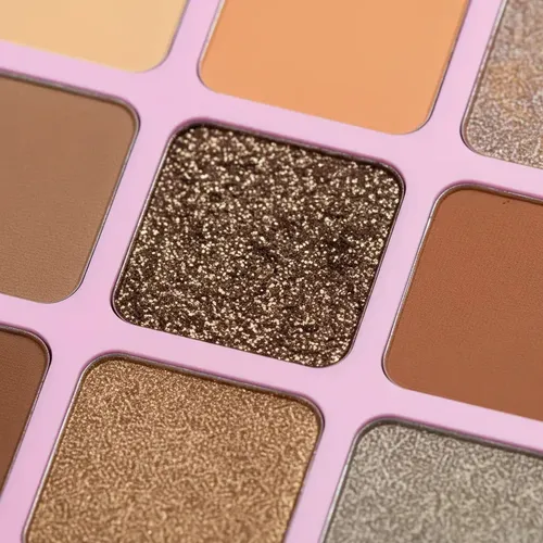 Paleta Tono 02 Sombras De Ojos 12 Colores Mate Brillante Maquillaje Rostro Veoquiero