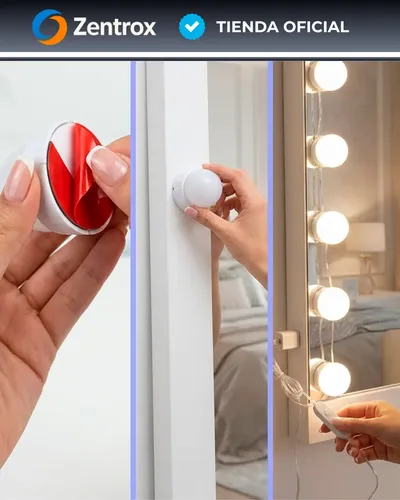 Kit 10 Focos Led Usb Para Espejo Maquillaje Camarín