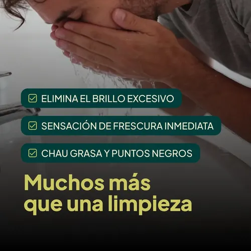 Gel Limpiador Facial Hombre Umino Piel Grasa Anti Acne