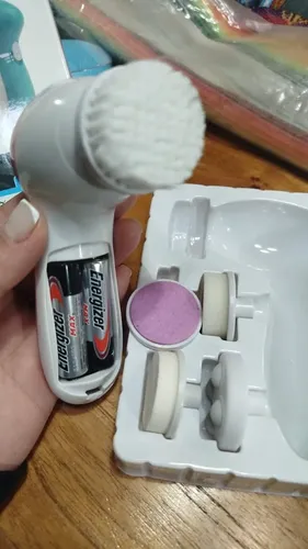 Cepillo Facial Eléctrico 5 En 1 Masajeador Exfoliante Pilas