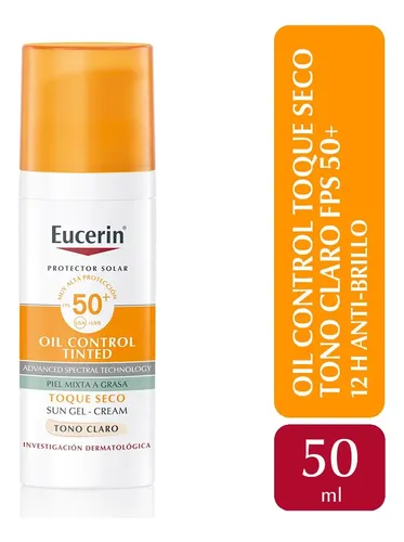 Eucerin Oil Control Facial Tono Claro Fps50+ 50 Ml