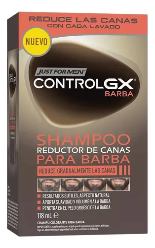 Shampoo Desvanecedor De Canas Just For Me Barba 118 Ml