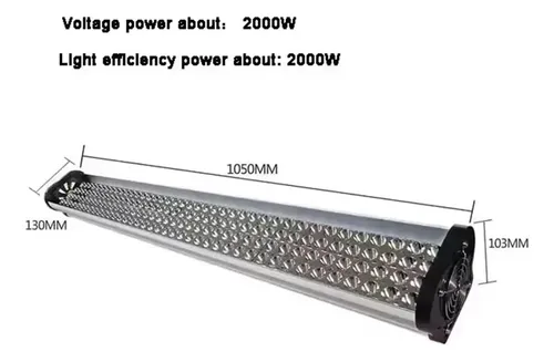 Lámpara Led Uv 365nm 2000w Para Curado Rápido