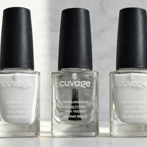Kit Esmaltes Tradicionales Y Top Coat Secado Rapido Cuvage