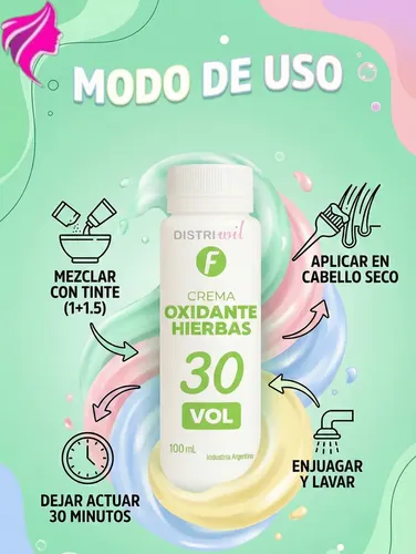 Pack Crema Oxidante Frilayp 30 Vol X100ml X 24/uni Tono 3/0