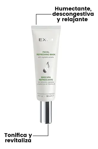 Exel Mascara Refrescante Con Extractos Vegetales X 30 Ml Tipo de piel Todo tipo