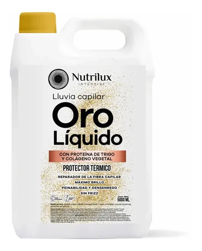 Oro Liquido Luxury X 5 Lts Brillo Suavidad Protector Térmico