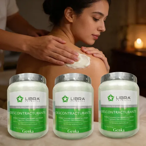 Kit X3 Crema Masajes Descontracturantes Alcanfor 1k Libra