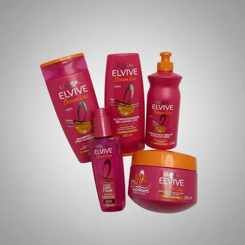 Combo 5 Productos Elvive Dream Liso Efecto Keratina