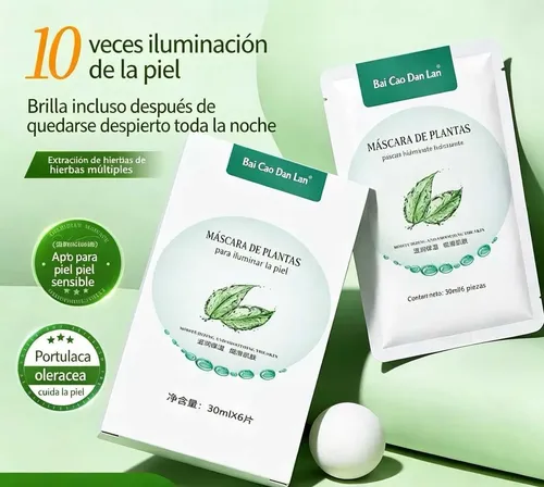Mascarilla Facial De Ácido Hialurónico Y Polipéptidos –