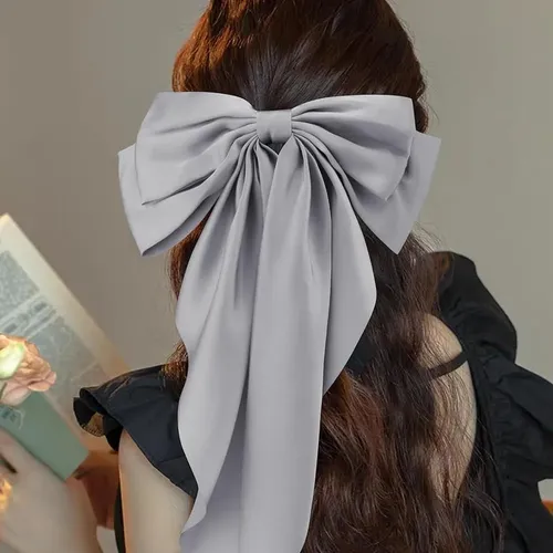 Set De 4 Lazos De Satén Grandes Para El Cabello