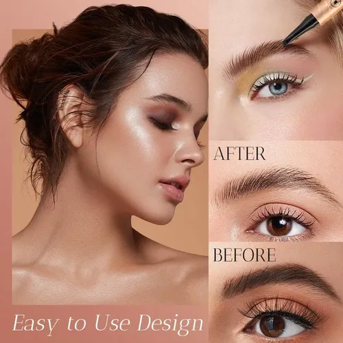 Lápiz Microblading 4p Cejas Hknbj Negro