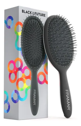 Cepillo Desenredante Para Cabello Rizado Framar Elegant Deta