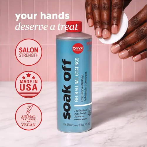 Removedor De Esmalte De Uñas Onyx Coco 16 Oz Con Lima