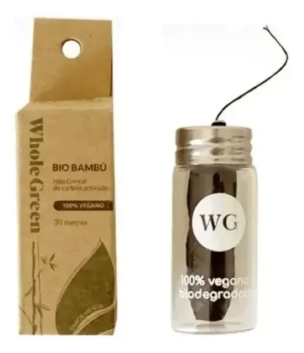 Kit Blanqueador Dental Carbon Smile + Cepillo Bambu + Hilo