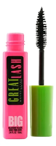 Máscara De Pestañas Maybelline Great Lash Big Blackest Black