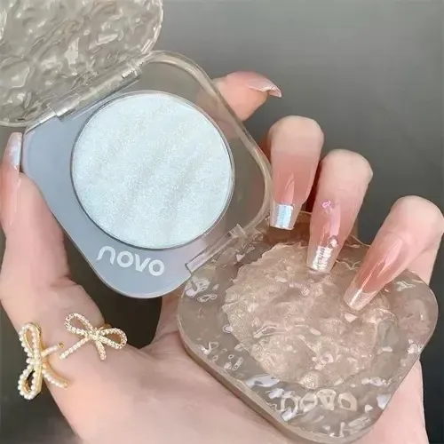 Paleta De Iluminador En Polvo Delicate Makeup Look Novo