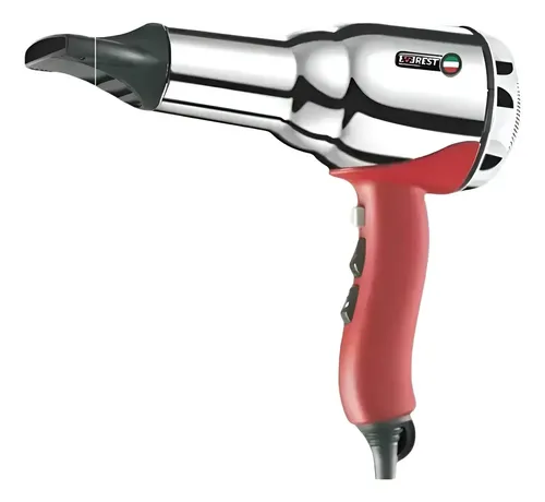 Secador De Pelo Profesional Everest Metal Classic Ionico Color Rojo