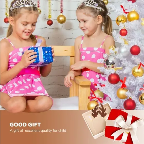 2 Aros Para El Pelo Con Cuernos De Reno Para Navidad N
