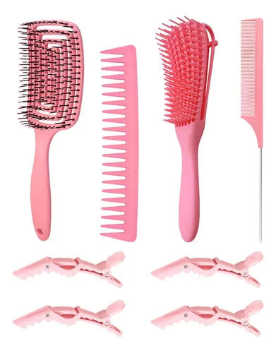 Peine De Masaje De Pulpo Adecuado Para Cabello Rizado 8pcs