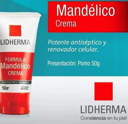 Fórmula Mandelico Crema 50gr Lidherma. Manchas. Renovador.