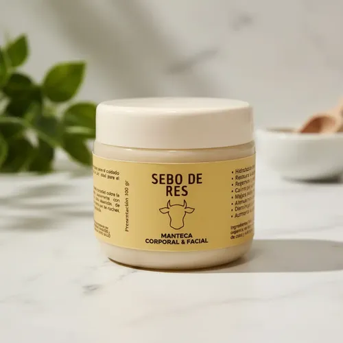 Crema De Sebo De Res. Para Cicatrices Dermatitis Psoriasis