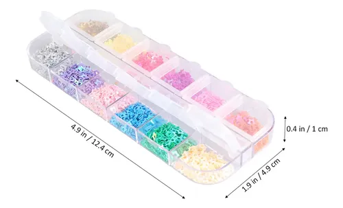 1 Caja De Calcomanías Y Lentejuelas Estrella Para Uñas