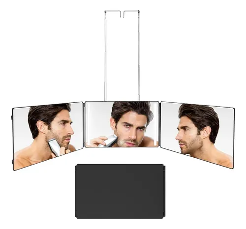 Espejo 360 Grados Luz Tríptica Espejo For Corte Pelo J