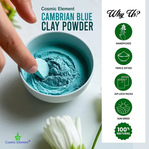 Polvo De Arcilla Azul Cambriana 120g Cosmic Element