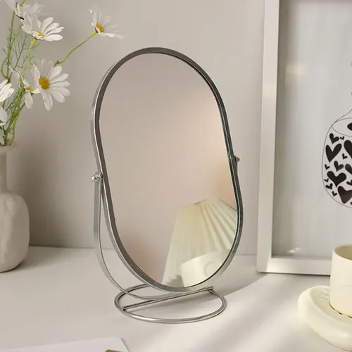 Table Mirror With Stand, Makeup Mirror! -///