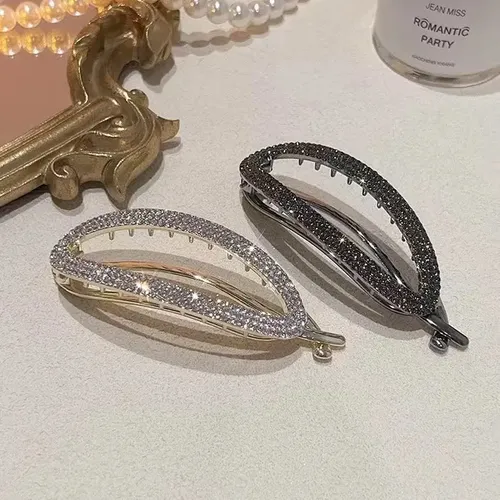 Pinza De Pelo Elegante Con Forma De Diamante H5