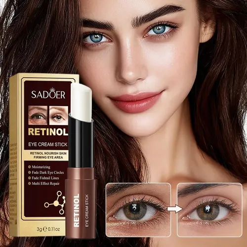 Crema De Ojos En Barra Con Retinol Sadoer, Antiojeras, Reafi