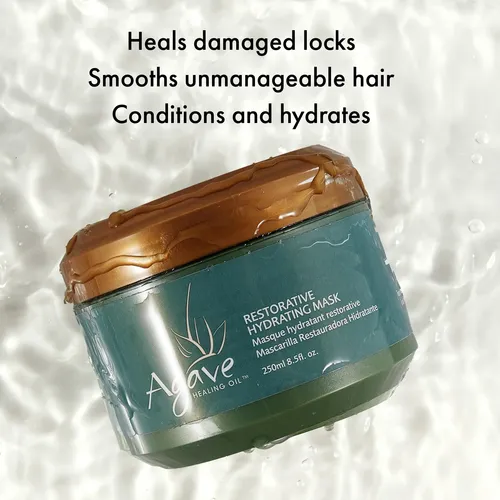 Mascarilla Capilar Con Aceite Curativo De Agave, Restaurador