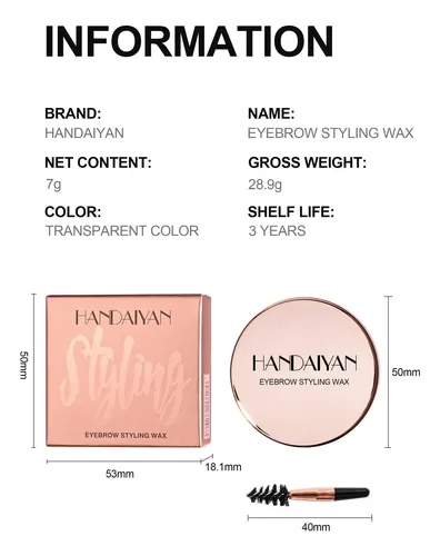 Gel Fijador Cejas Handaiyan Eyebrow Stilyn Gel Transparente