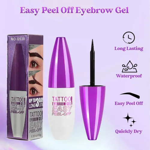 Gel Para Cejas Tosouatop Impermeable Y Duradero, 2 Unidades