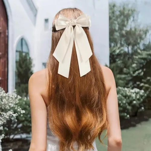 -bows 6 Lazos Para El Pelo Para Niñas, Doble Capa De Satén