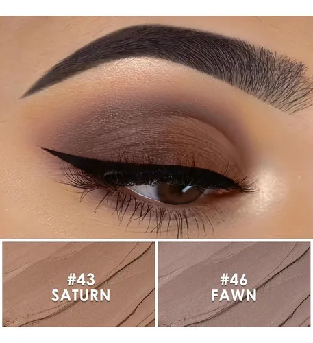 Delineadores De Ojos En Crema Focallure Smoky Brown 2 Piezas
