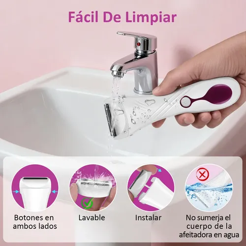 Depiladora Eléctrica Recargable Mujer Multifuncional Cejas \