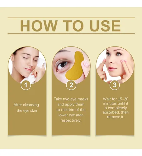 Almohadillas Eelhoe Gold Para Ojeras Y Arrugas