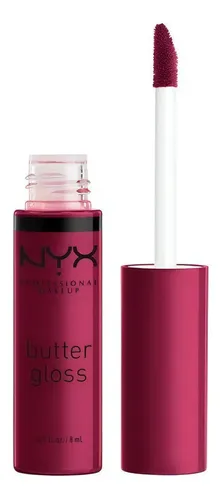 Labial Líquido Nyx Butter Gloss Cobertura Ligera A Media 8ml Acabado Gloss Color Devil’s Food Cake