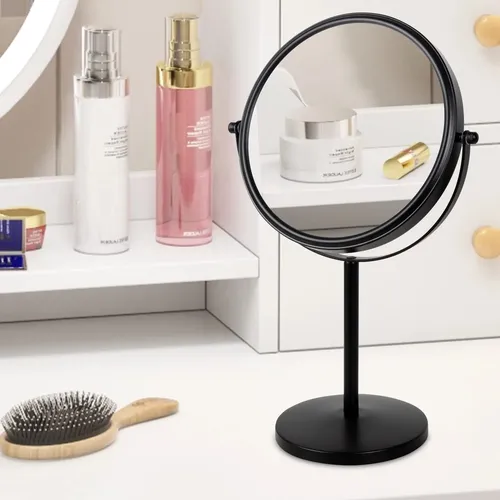 Espejo De Maquillaje Alhakin Con Aumento 10x, 20 Cm, De Mesa