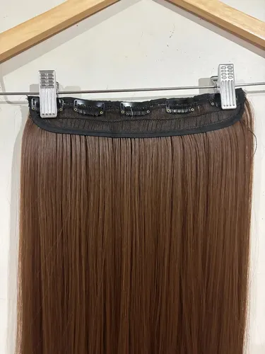Cortinas De Pelo: Cabello Sintetico Premium Extensiones Marron 12 Lacio