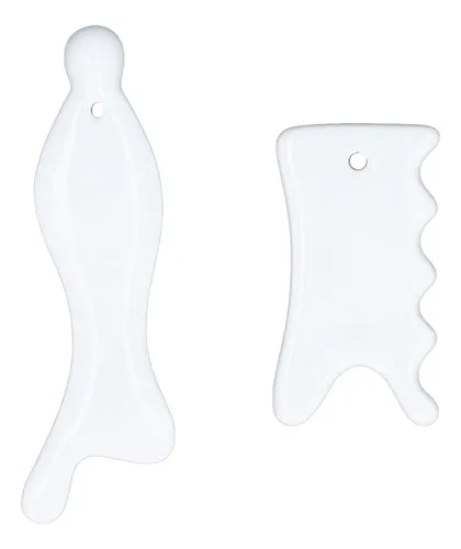 Face Gua Sha Tools, 2 Unidades, Cerámicas Faciales, Mejoran