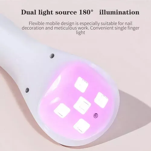 Cabina Uv Led Portátil 18w Recargabl Portátil Press Soft Gel