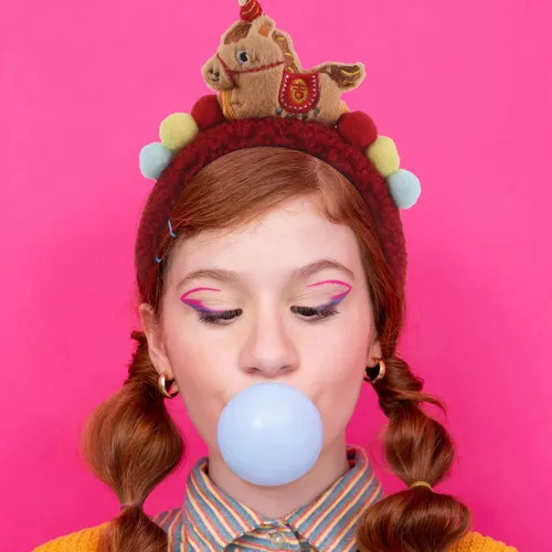 Diadema De Caballo De Peluche: Aro Para El Pelo De Año Nuevo 26.00×18.00×4.00cm
