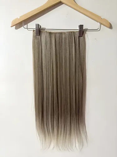 Cortinas De Pelo: Cabello Sintetico Premium Extensiones Rubio 12/613 Lacio