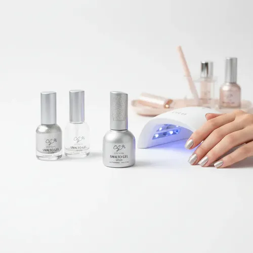 City Girl 10ml Soak-off Colores Gel Uv Led X1 Un. Color Elec Color Plateado 87